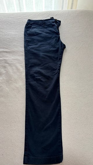 Pantalón Hollister Chino Talla 34-32 Azul