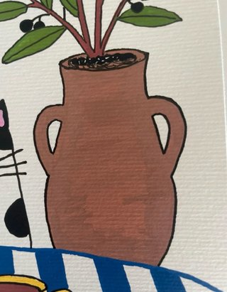 Pintura Original A4 "La Casa es Nuestra" - Ilustra