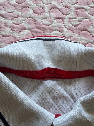 Polo Carolina Herrera Hombre Blanco Estampado