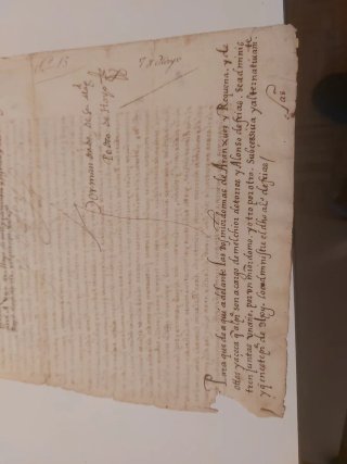 Firma  manuscrita Rey Felipe II Cédula Real 1562