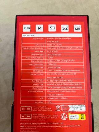 Flash Speedlite PHOTOOLEX FK310 per Canon Nikon Sony