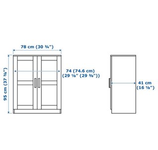 Armario con puertas BRIMNES Ikea. Perfecto estado.