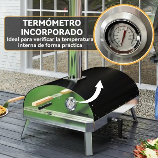 Horno Pizza Leña Mini Piedra Refractaria