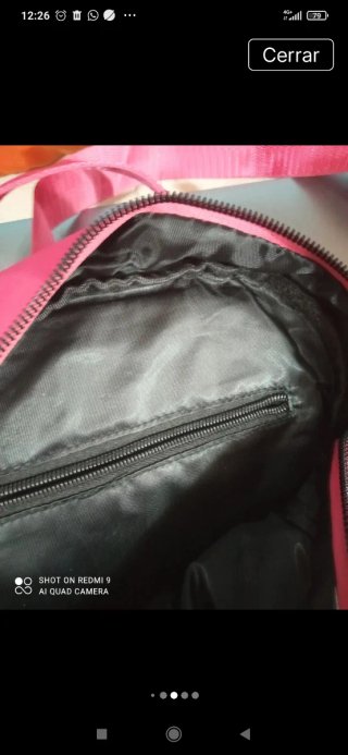 Mochila rosa mujer