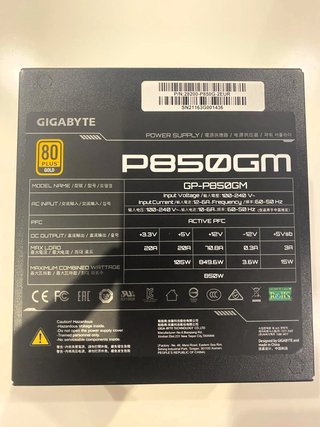 Fuente de alimentación Gigabyte GP-P850GM