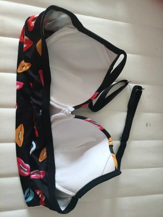 Bikini Mujer Talla Única Estampado Labios