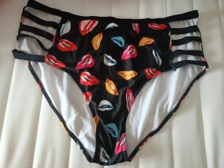 Bikini Mujer Talla Única Estampado Labios