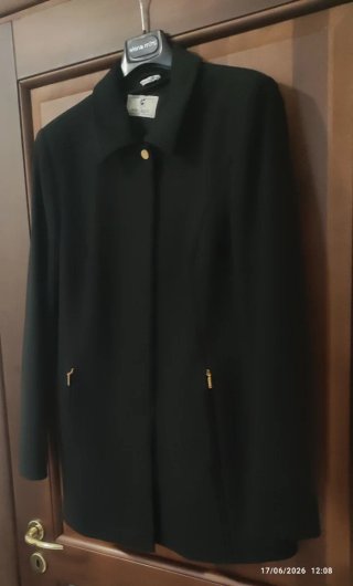 Cappotto corto di Marina Rinaldi Tg. 50 Nero