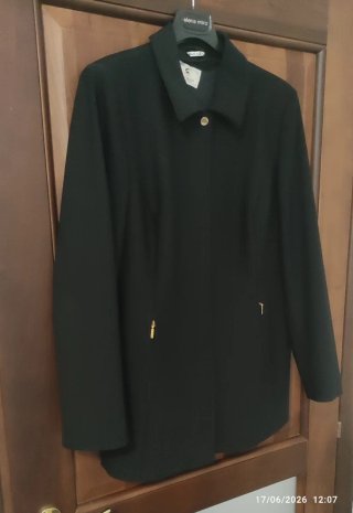 Cappotto corto di Marina Rinaldi Tg. 50 Nero