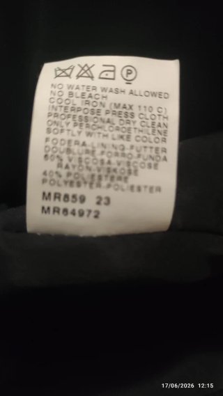 Cappotto corto di Marina Rinaldi Tg. 50 Nero