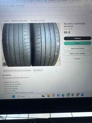 Neumáticos Michelin 225/40 R18 Pilot Sport 4