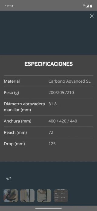 Manillar Giant Contact SLR Carbono