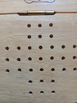 Juego de mesa de madera vintage