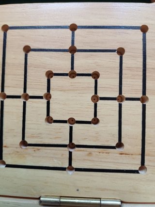 Juego de mesa de madera vintage