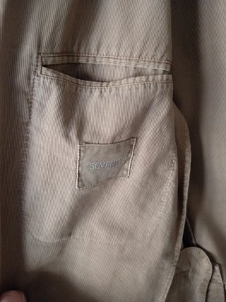 Giacca uomo cotone beige tg 48