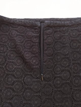 Falda Zara encaje negra cremallera