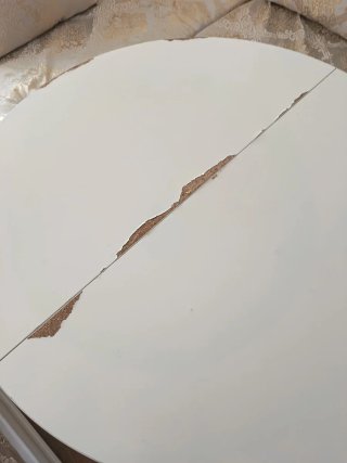Mesa de comedor extensible blanca