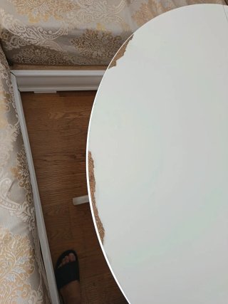 Mesa de comedor extensible blanca