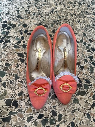 Zapatos de fallera Descans salmon