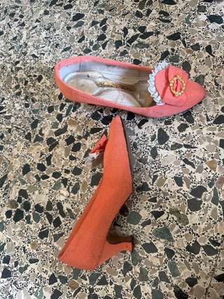 Zapatos de fallera Descans salmon