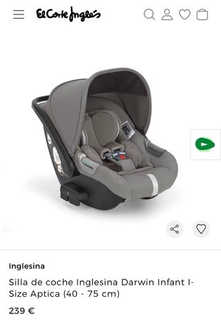 Silla Coche Bebé Inglesina Aptica