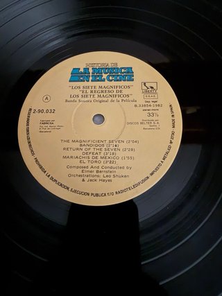 VINILO “LOS 7 MAGNÍFICOS” MÁS REGALO