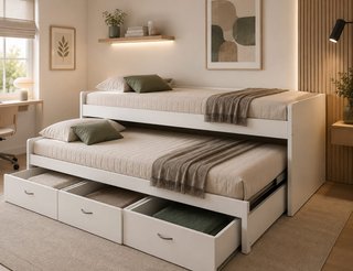Cama nido doble madera