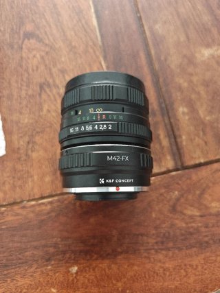 Helios 44M-6, adaptador a Fuji-X y Nikon F