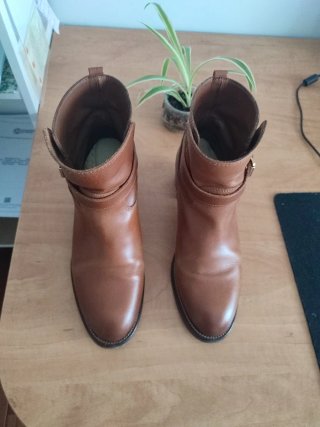 Botines Piel Massimo Dutti Marrones