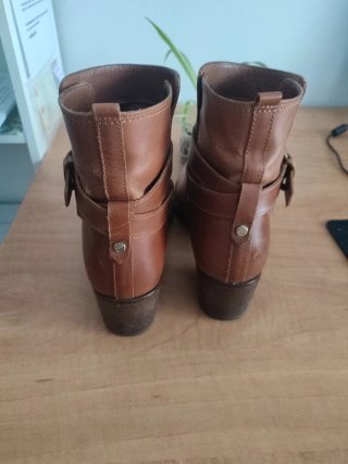 Botines Piel Massimo Dutti Marrones