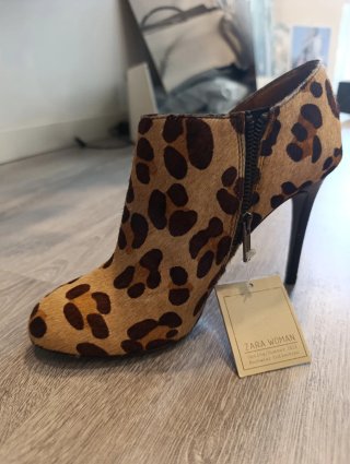 Botines Leopardo Zara Woman Talla 39