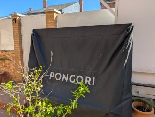 Mesa de ping pong azul