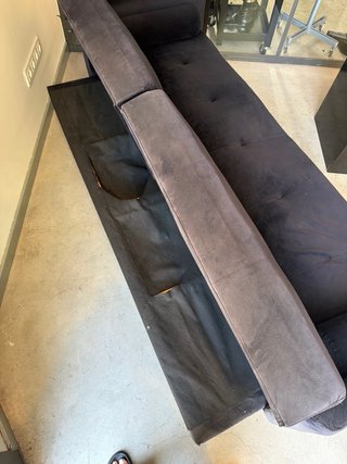 Sofá Cama Negro Terciopelo