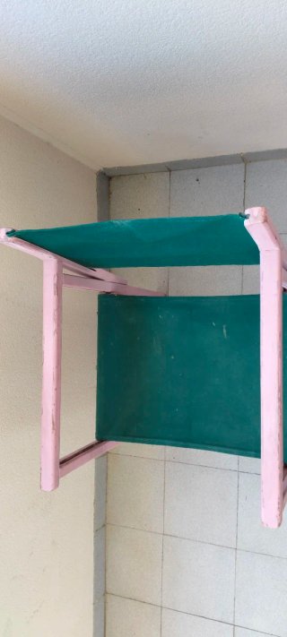 Silla plegable "Director" Vintage Madera y Loneta