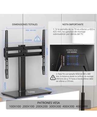 Soporte TV/Monitor Suptek 26-55