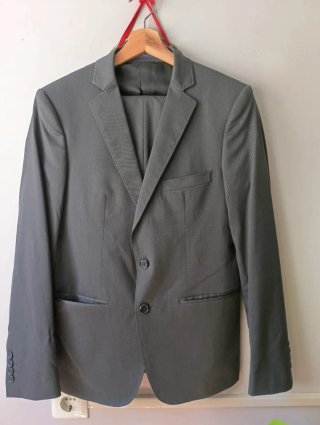 Traje Zara Gris Hombre