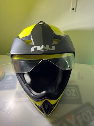 Casco NAU Adventure/Enduro Amarillo Fluor- Talla L