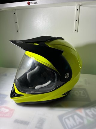 Casco NAU Adventure/Enduro Amarillo Fluor- Talla L