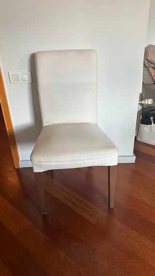 6 Sillas Comedor IKEA Beige Tela HENRIKSDAL