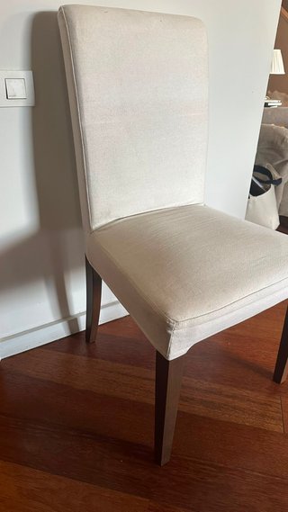 6 Sillas Comedor IKEA Beige Tela HENRIKSDAL