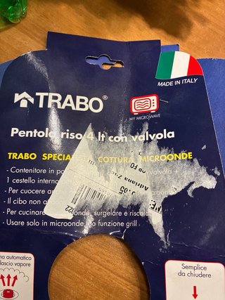 Pentola per riso con valvola 4lt