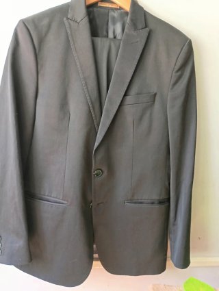 Traje Zara Hombre Negro