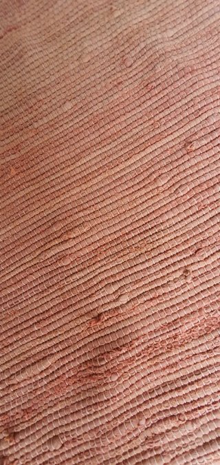 Alfombra artesanal naranja