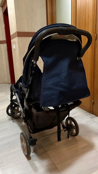 Carrito Gemelar Azul Marino
