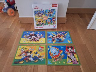 4 Puzzles Mickey Mouse Trefl 3 años
