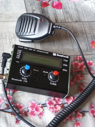 Emisora HF SDR uSDX HamGeek QRP + Micrófono