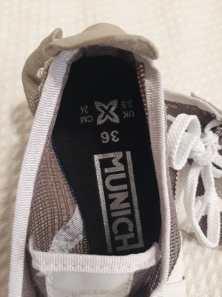 Zapatillas Munich Talla 36 Gris/Blanco