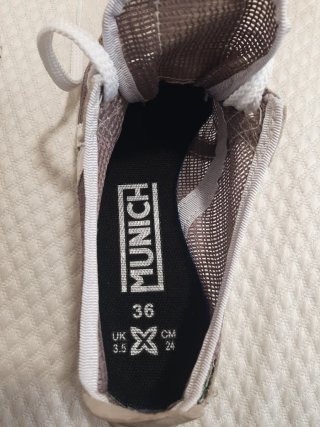 Zapatillas Munich Talla 36 Gris/Blanco