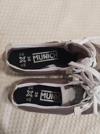 Zapatillas Munich Talla 36 Gris/Blanco