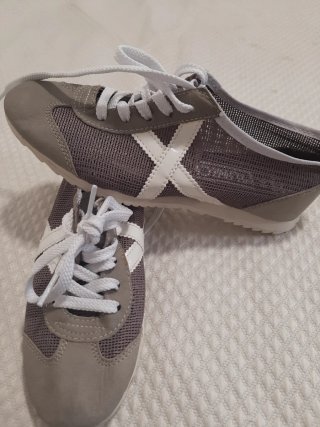 Zapatillas Munich Talla 36 Gris/Blanco